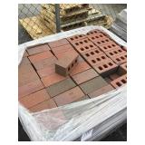3-1/2in. Red brick pavers by the pallet