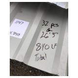 26 Gauge PBU-Panel 36 Metal Siding x 840 LF