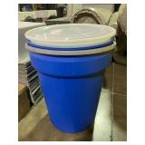 Polyethylene Open Head Transport Drum w/Oil Dry