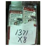 1/8 inch hollow wall anchors x 8