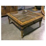 42in. X 42in. Glass top coffee table
