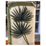 Metal palms x 2