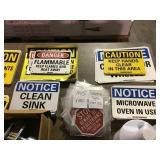 Industrial signs x 100