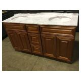 60" x 22" Vanity cabinet w/top