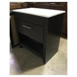 Vessel sink vanity w/top & Mirror