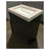 24 in Vanity with top & mirror