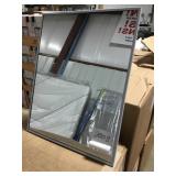 recessed frameless mirror w/med cabinet x 4