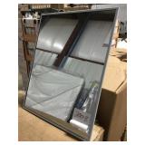 recessed frameless mirror w/med cabinet x 4