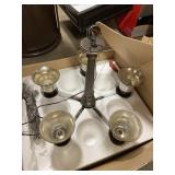 5 Light 26" Single Tier Chandelier