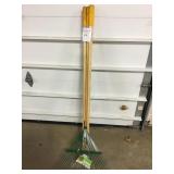 54" hardwood handle leaf rake x 6