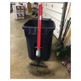 54" wire leaf/lawn rake x 3