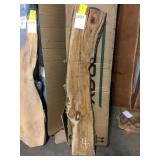 8 1/2in x 53in Olive wood board.