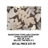 28" x 46" Accent Rug x 3