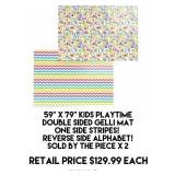 59" x 79" Kids Playtime Double Sided Gelli Mat x 2