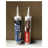 mix: sealant and caulk tubes x2