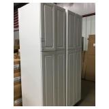 24in.x24in.x84in. White Pantry Cabinets