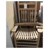 Pine unfinished rocking chair