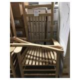 Pine unfinished rocking chair