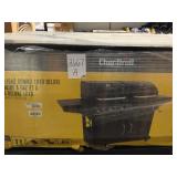 2 in 1 Charcoal and 3 burner gas grill combo