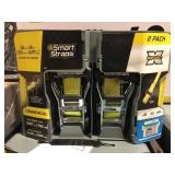 2 pack of 14 foot ratchet straps x 2