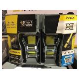 2 pack of 14 foot ratchet straps x 2