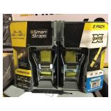 2 pack of 14 foot ratchet straps x 2