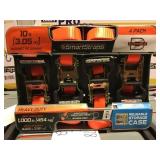 4 pack of 10 foot ratchet straps x 2