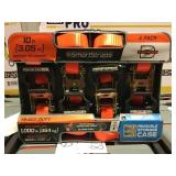4 pack of 10 foot ratchet straps x 3