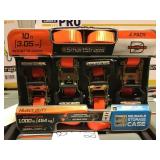 4 pack of 10 foot ratchet straps x 3