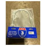 zinc plated post loop latch x2