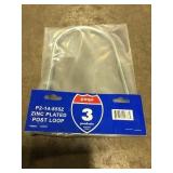 zinc plated post loop latch x2