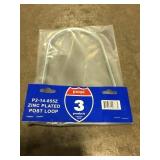 zinc plated post loop x6