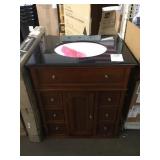 28"x22" bath vanity w/ granite top