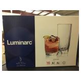 16 piece kitchen drinking glass set