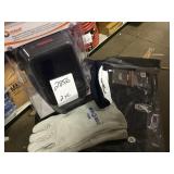 Welding helmet, 2XL jacket,caps & gloves