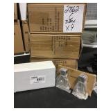 Satin nickel toilet paper holder x 9