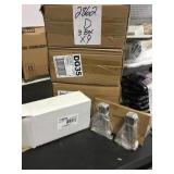 Satin nickel toilet paper holder x 9