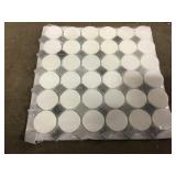 11"x12" white/grey mosiac tile x 57
