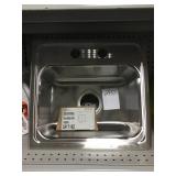 Stainless steel top mount single bowl sink
