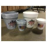 small & large flower pots x 2 boxes