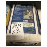 25lb Ceramic tile grout x 3 bags