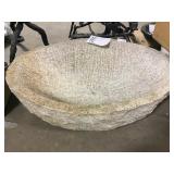 scratched granite/marble bird bath
