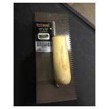 1/4"x1/4" v-notch trowel x 6