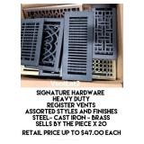 Mix Heavy Duty Register Vents by the piece x 20
