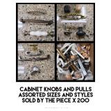 Assorted Cabinet Knobs & Pulls by the piece x 200
