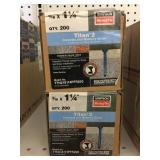 3/16in x 1 1/4in Concrete and masonry screws x2.