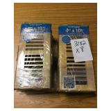 4in x 10in Decorative floor registers x8.