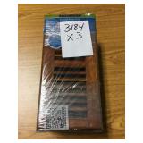 4in x 10in Decorative floor registers x3.