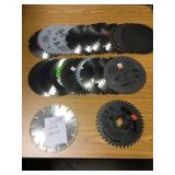 20 Misc saw blades sell one money.