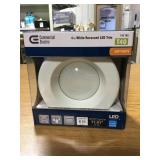 4in White Recessed LED trim light x12.